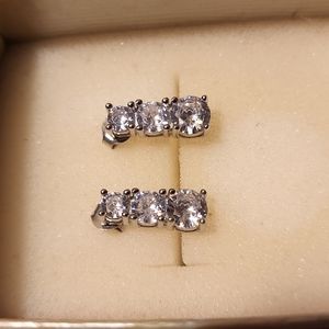 Sterling silver drop earrings